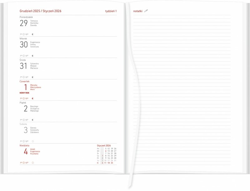 kalendarz akademicki dla studentów na rok 25/26