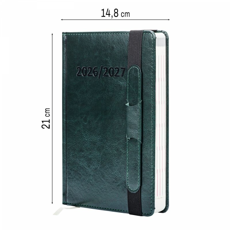 kalendarz książkowy 2026 zamykany na gumkę