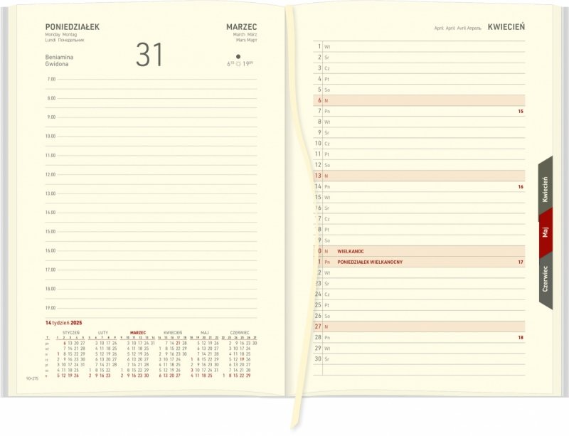 planer miesięczny przed każdym miesiącem