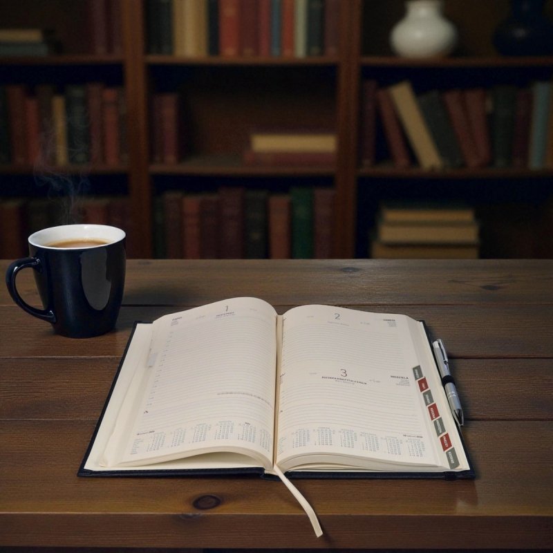 Kalendarz książkowy 2026 A5 dzienny papier chamois wycinane registry oprawa z zamykaniem na gumkę i mocowaniem na długopis ROSSA VIU szara  Z NADRUKIEM LOGO