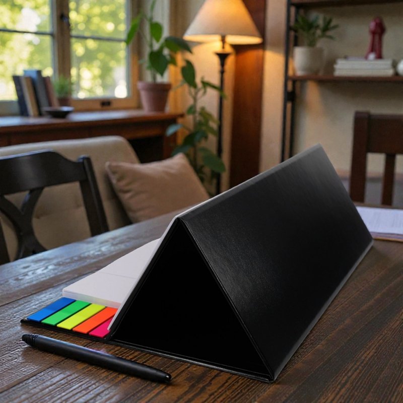 Kalendarz biurkowy z notesami i znacznikami samoprzylepnymi MAXI 2026 żółty