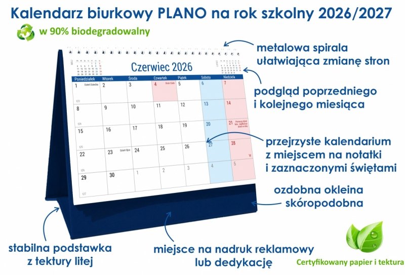 opis kalendarza szkolnego na rok 2026/2027