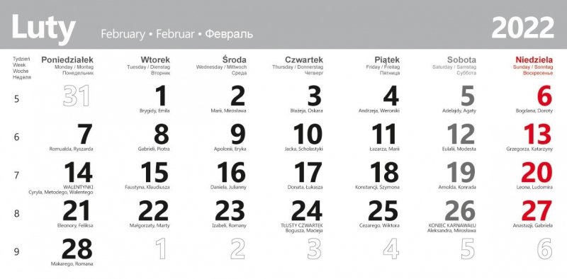 Kalendarz trójdzielny 2022 POSTER BAŁTYK  (kalendarium 16)