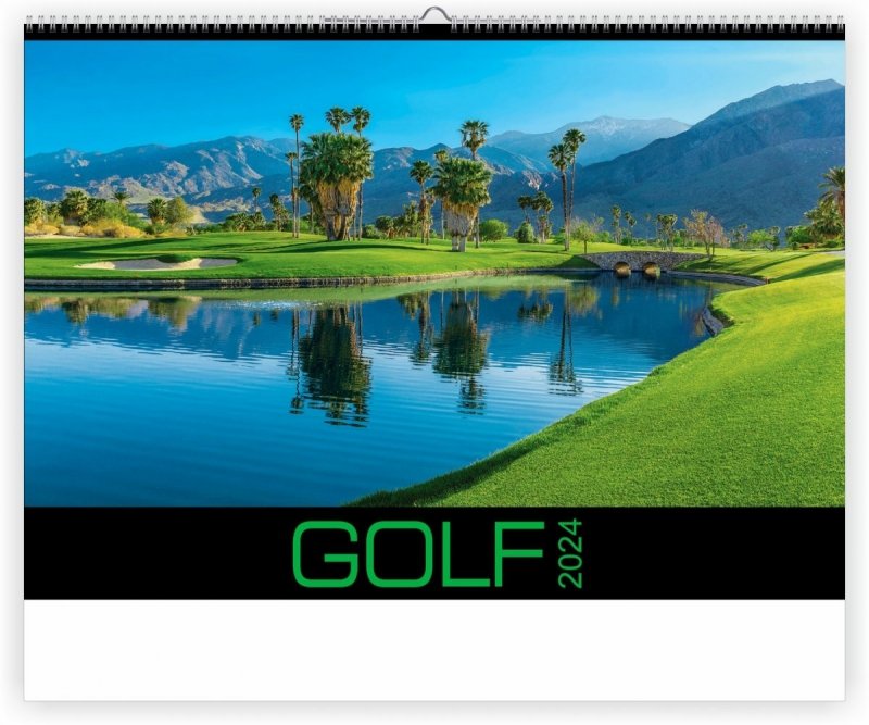 Kalendarz ścienny Golf 2024 - okłada