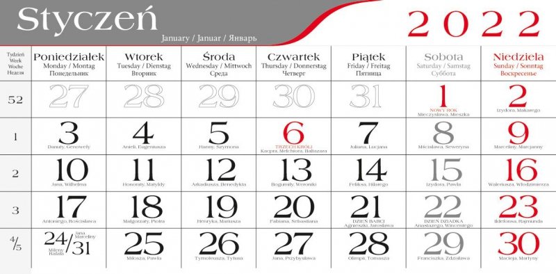 Kalendarz trójdzielny 2022 POSTER STRUMIEŃ GÓRSKI  (kalendarium 11)