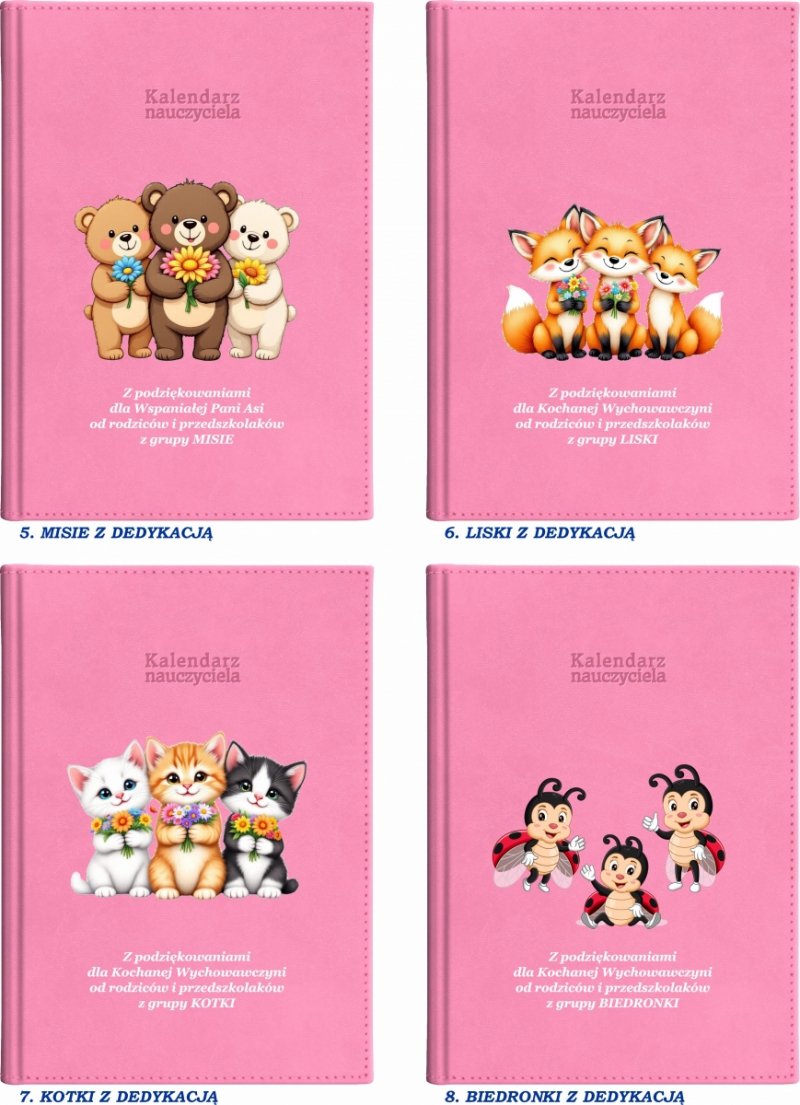 kalendarz książkowy dla pedagoga na rok szkolny 2026/2027 z grafiką na okładce