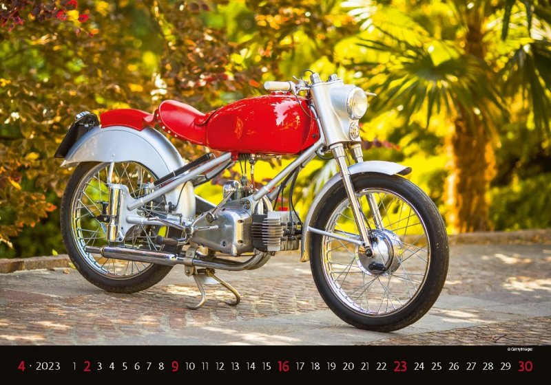 Kalendarz ścienny wieloplanszowy Good Old Bikes 2023 - kwiecień 2023