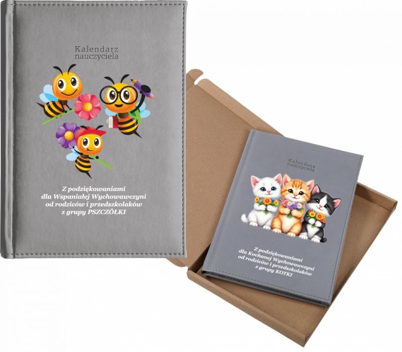 kalendarz dla nauczyciela na rok 2026/2027 z pudełkiem w komplecie