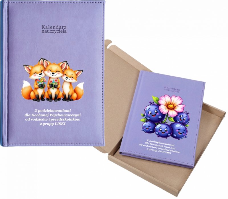 kalendarz dla nauczyciela na rok 2026/2027 z pudełkiem w komplecie