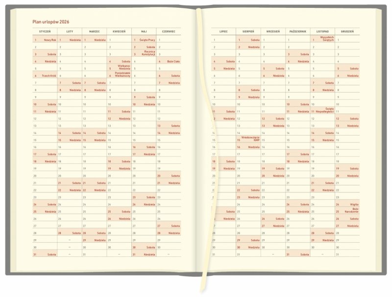 plan urlopów na rok 2026