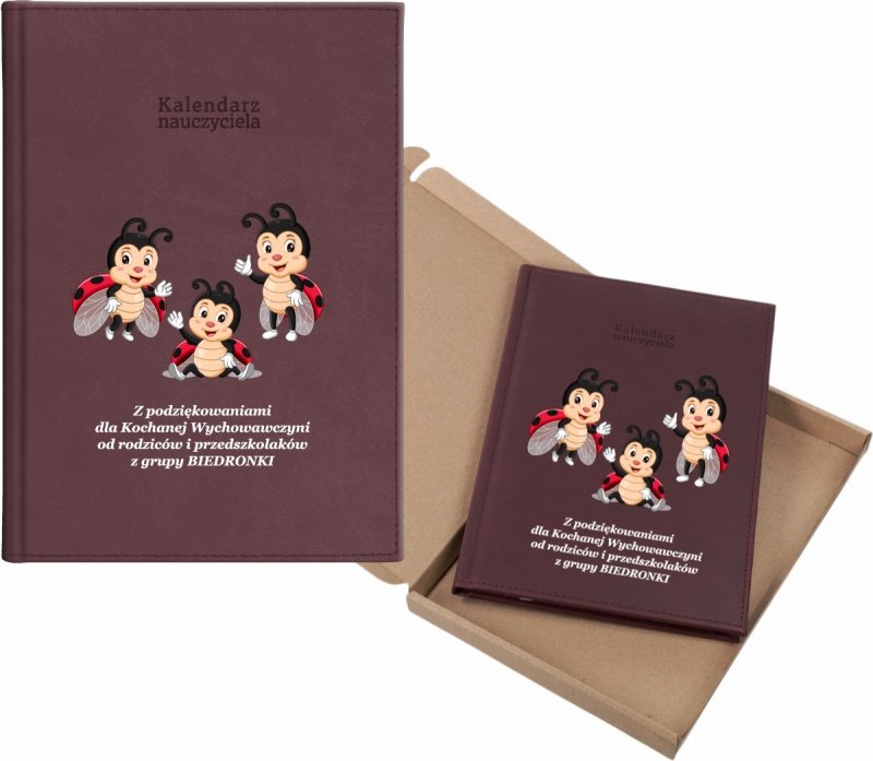 kalendarz dla nauczyciela na rok 2026/2027 z pudełkiem w komplecie