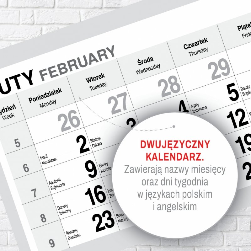 Kalendarz TRÓJDZIELNY PREMIUM 2026 DROGA