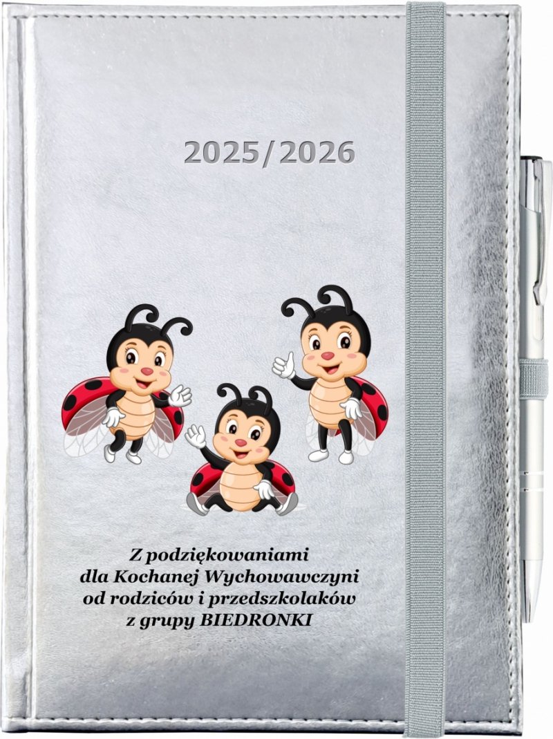 okładka kalendarza nauczyciela przedszkola z nadrukiem UV