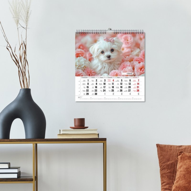 Kalendarz ścienny wieloplanszowy 33x33 cm PRZYJACIELE 2026