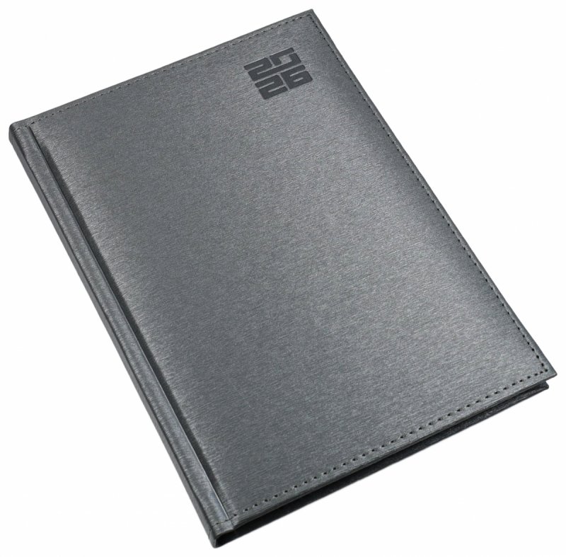 kalendarz książkowy A5 tygodniowy Aluminium na rok 2026