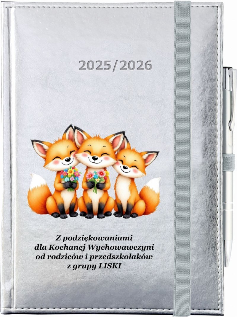 okładka kalendarza nauczyciela przedszkola z nadrukiem UV