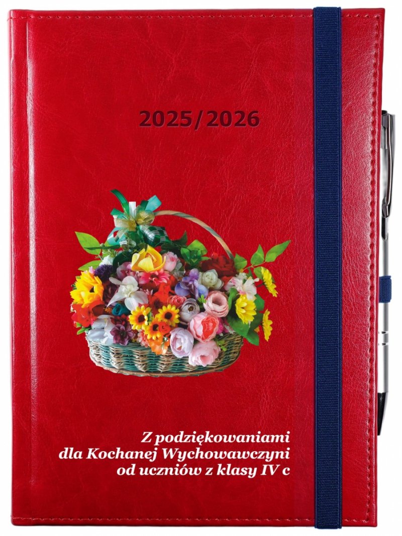 okładka kalendarza nauczyciela z nadrukiem UV