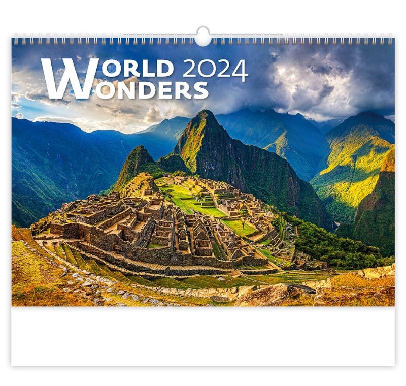 Kalendarz ścienny wieloplanszowy World Wonders 2024 - okładka