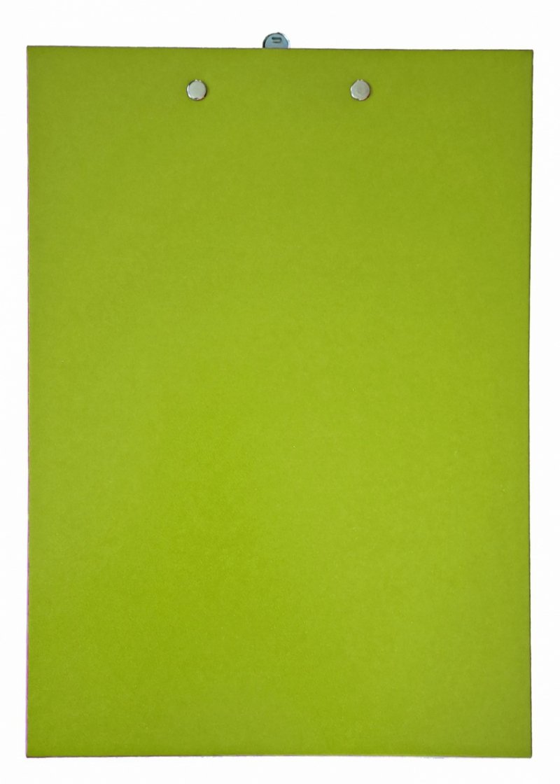 Tył podkładki na dokumenty z miejscem na nadruk reklamowy