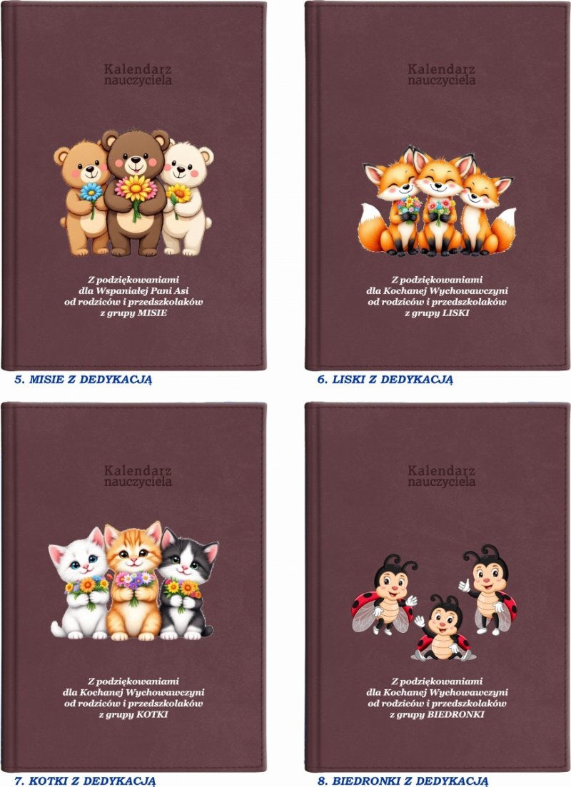 kalendarz książkowy dla pedagoga na rok szkolny 2026/2027 z grafiką na okładce