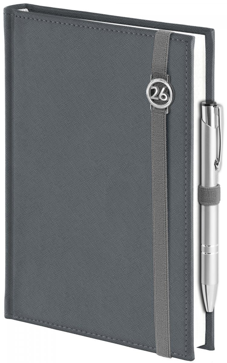 Kalendarz książkowy zamykany na gumkę na rok 2026