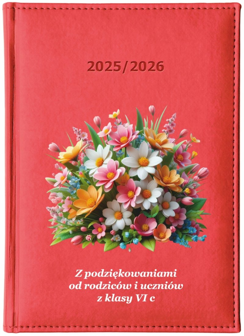 kalendarz książkowy na rok szkolny 2025/2026 z dedykacją dla nauczyciela
