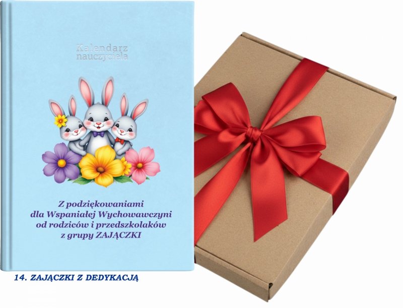 kalendarz dla nauczyciela na rok 2026/2027 z pudełkiem w komplecie