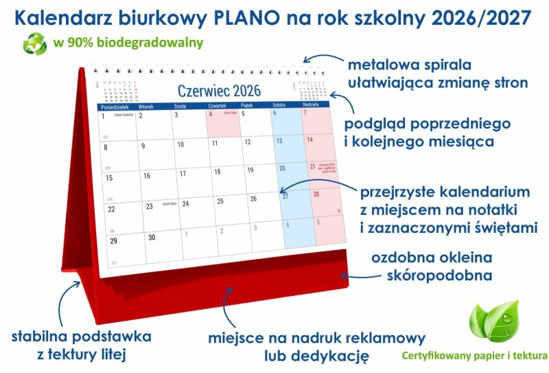 opis kalendarza szkolnego na rok 2026/2027
