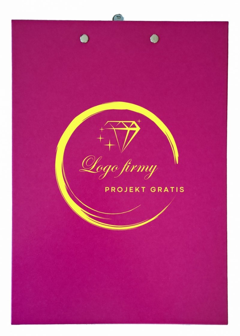 Podkładka z klipem z miejscem na długopis z własnym logo