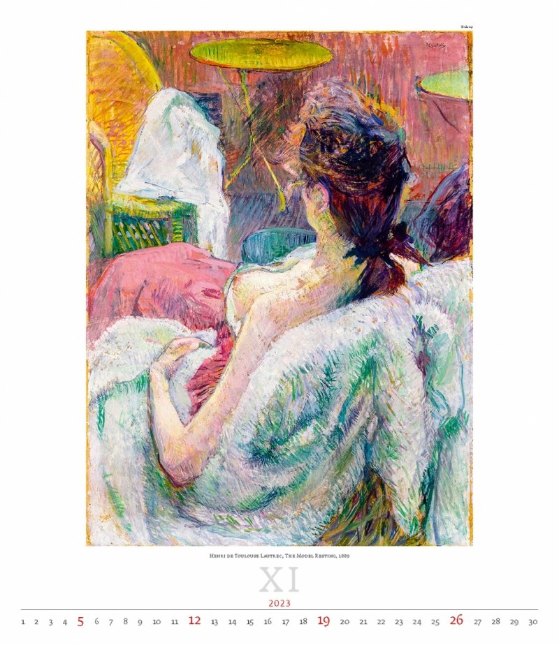 Kalendarz ścienny wieloplanszowy Impressionism 2023 - exclusive edition - listopad 2023