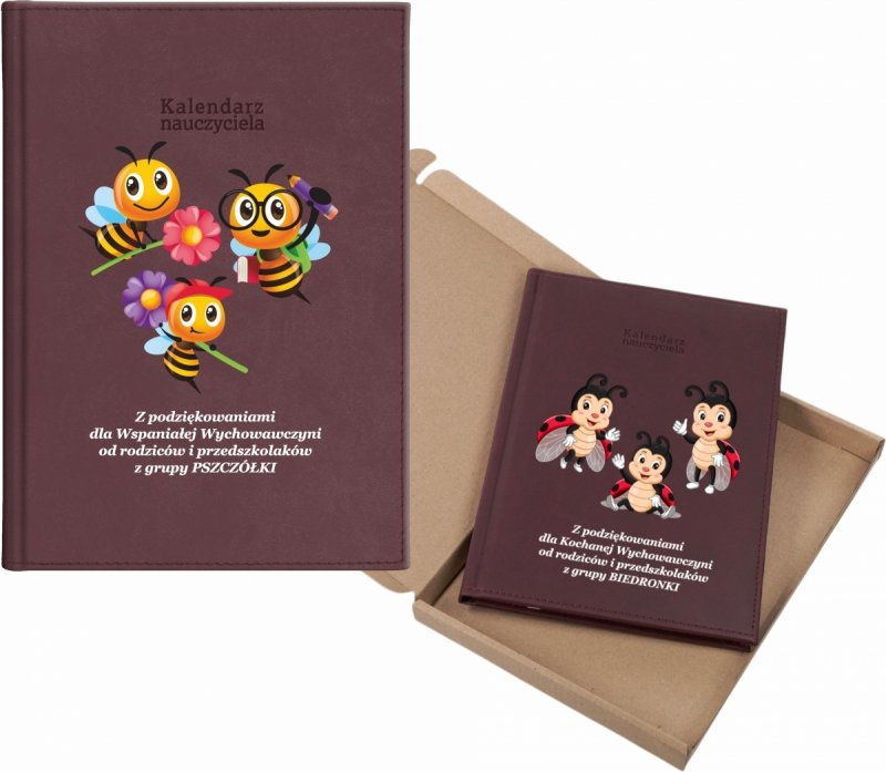 kalendarz dla nauczyciela na rok 2026/2027 z pudełkiem w komplecie