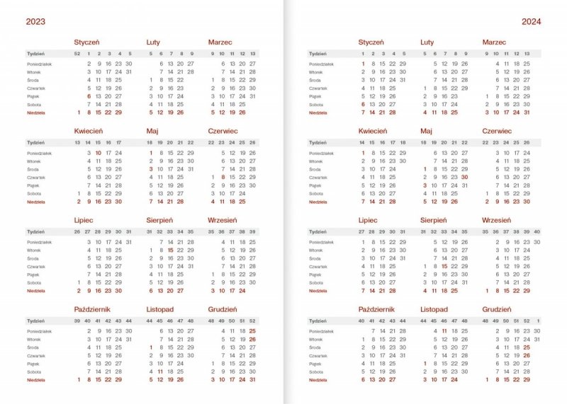 Kalendarz nauczyciela 2023/2024 A5 dzienny z długopisem oprawa zamykana na gumkę NEBRASKA granatowa (gumki czerwone) - BRATKI Z DEDYKACJĄ
