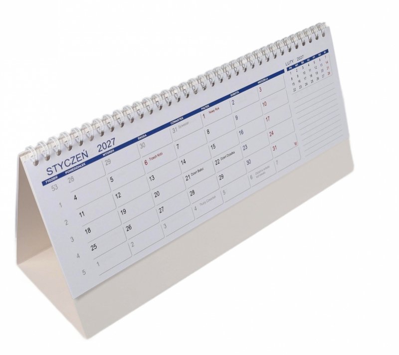 kalendarz biurkowy dla uczniów na rok szkolny 26/27