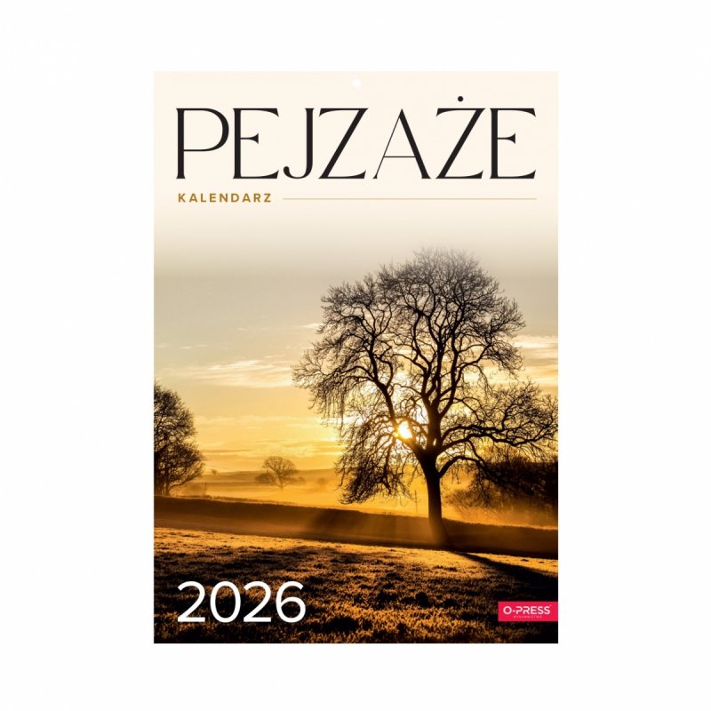Kalendarz ścienny wieloplanszowy A4 PEJZAŻE 2026