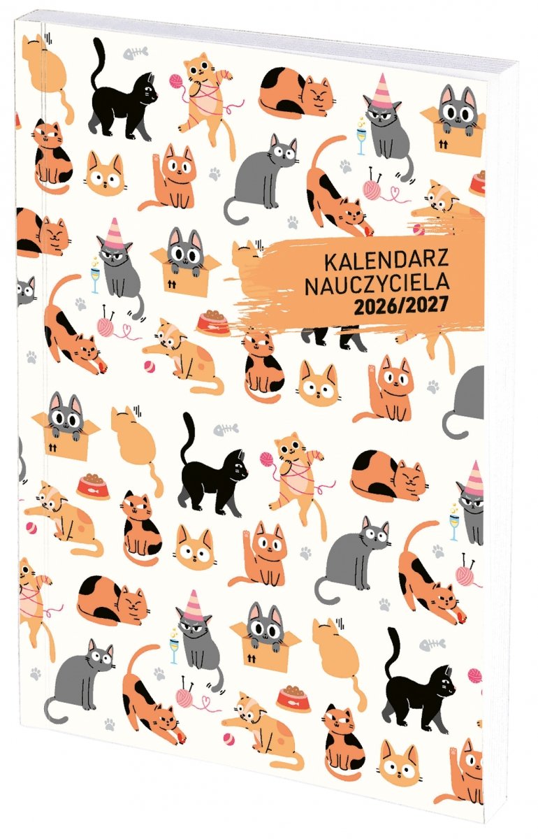 kalendarz nauczyciela tygodniowy w oprawie PCV na rok szkolny 2026/2027