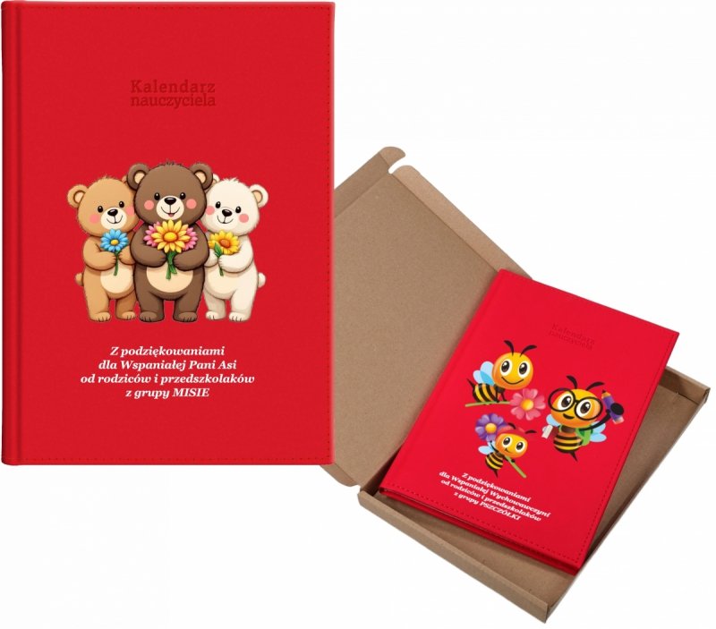kalendarz dla nauczyciela na rok 2026/2027 z pudełkiem w komplecie