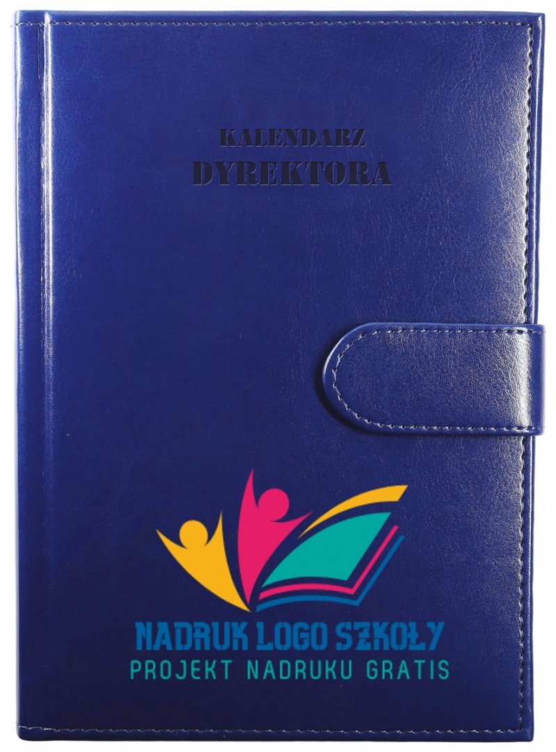 kalendarze książkowe z logo i danymi szkoły