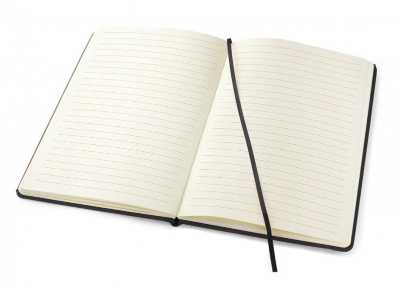 notes A5 zeszytowy, poręczny w linię