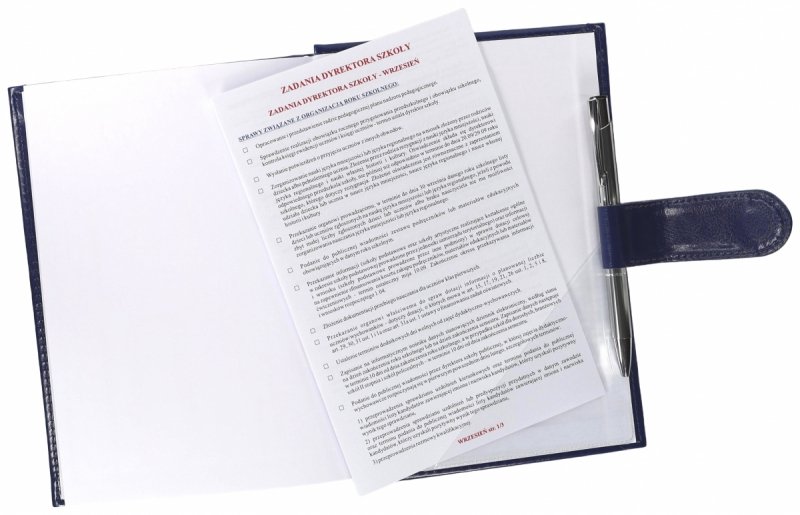 broszura wklejona z tyłu kalendarza