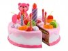 Tort Urodzinowy do Krojenia Kuchnia 80 el. różowy