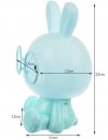 Lampka nocna królik niebieski 23cm