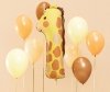 Balon dziecięcy foliowy urodzinowy cyfra 1 - Żyrafa 31x82 cm