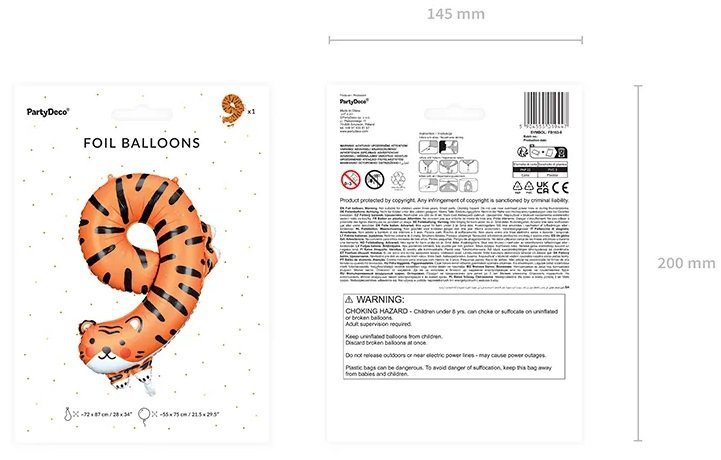 Balon-foliowy-urodzinowy-cyfra&quot;9&quot;-Tygrys-64x87cm-2