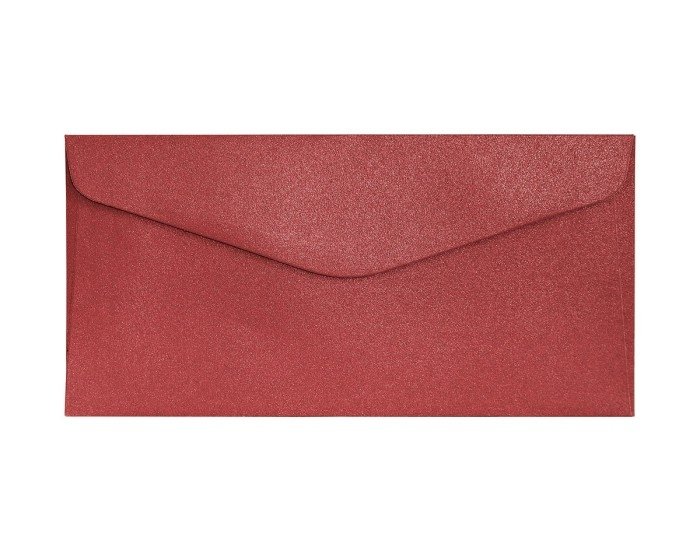 KOPERTA DL CZERWONA 150G/M2   10sztuk 110x220mm