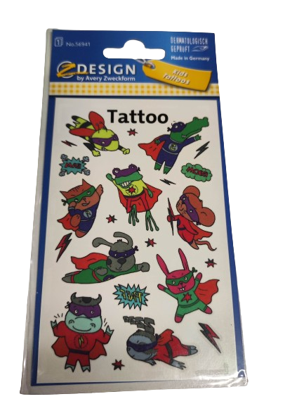 Tatuaże dla dzieci SUPERBOHATEROWIE