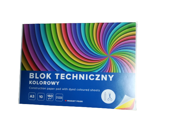 Blok-Techniczny-kolorowy-A3-10-Kartkowy 
