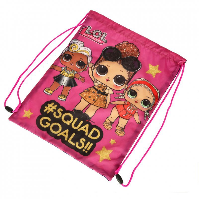 Plecak worek na buty wf  różowy