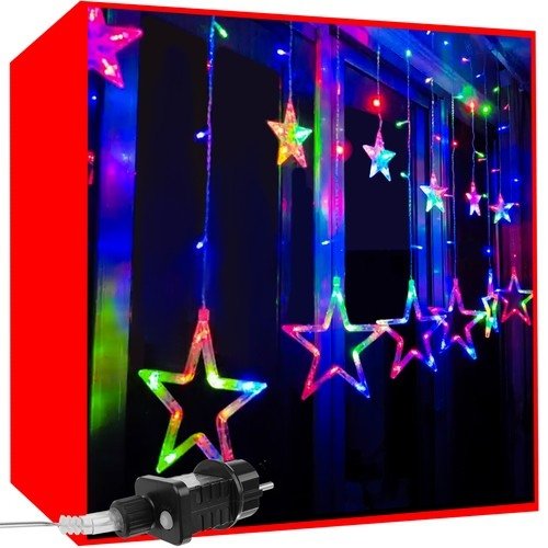 Kurtyna świetlna 138 LED - multicolor
