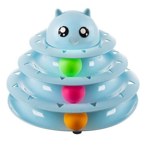 Zabawka dla kota- wieża z piłkami