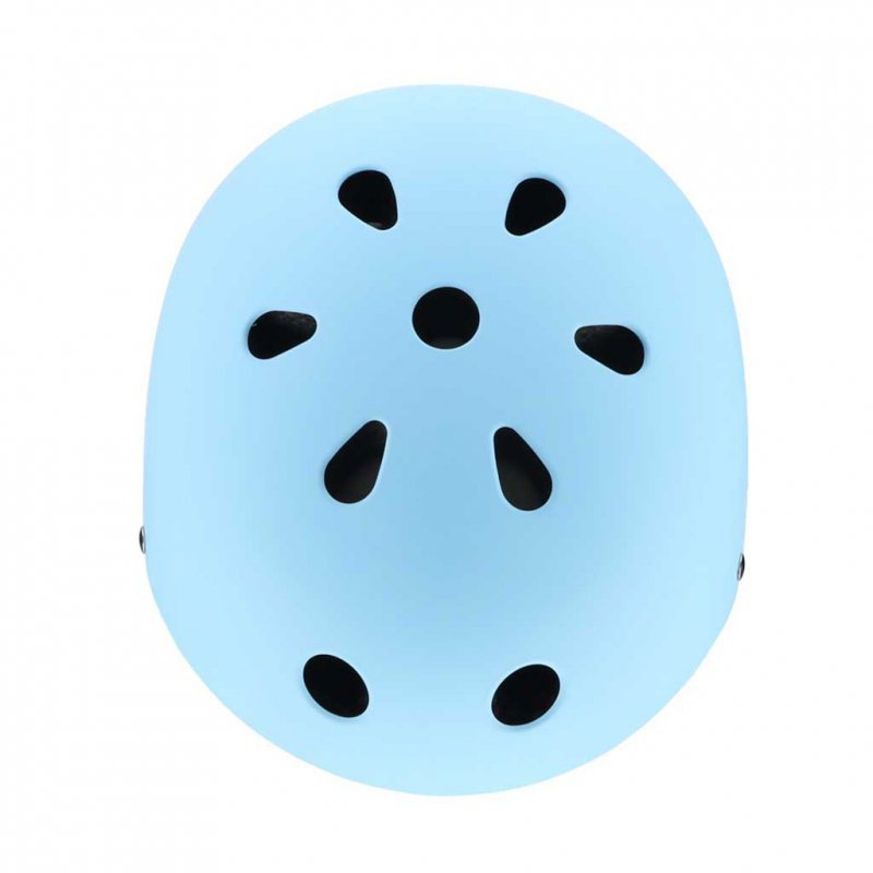 Kask rowerowy dla dziecka  dziecięcy regulowany LED M 55-58cm niebieski